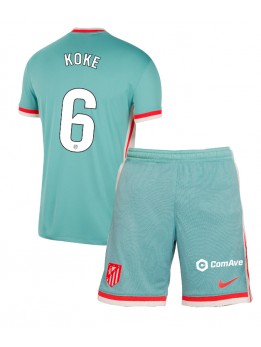 Atletico Madrid Koke #6 Dječji Gostujuci Dres kompleti 2024-25 Kratak Rukavima (+ kratke hlače)